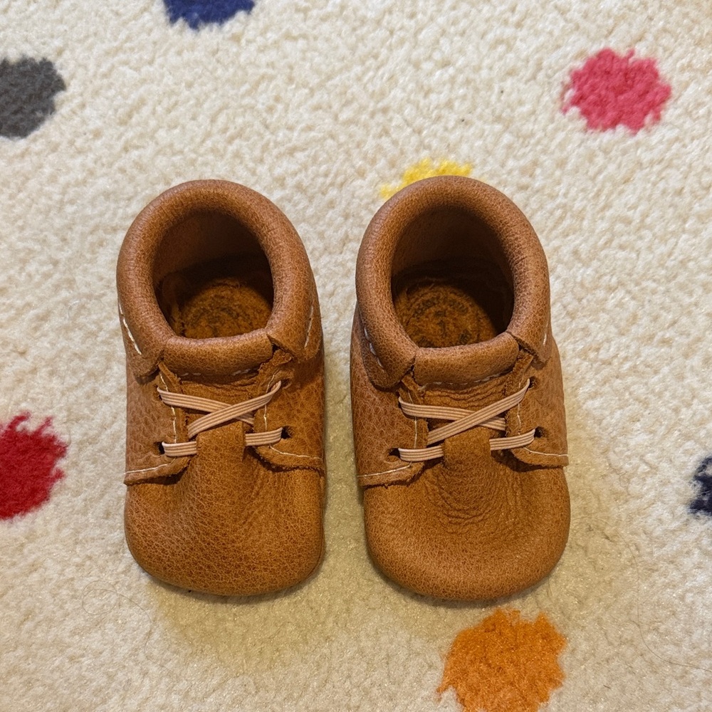 Freshly Picked Tan Baby Moccasins